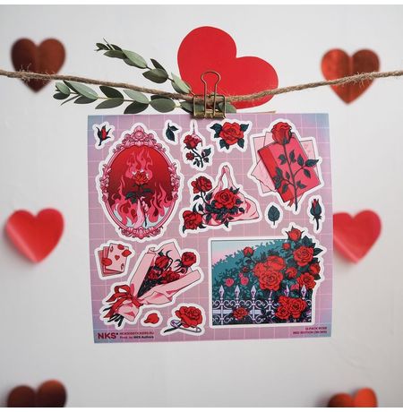 Наклейки Розы (Rose), стикеры NKS Q-Pack