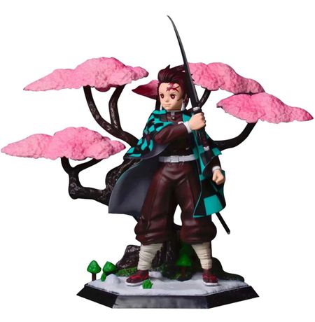 Фигурка Клинок рассекающий демонов - Танджиро Камадо и сакура (Demon Slayer Kimetsu no Yaiba)