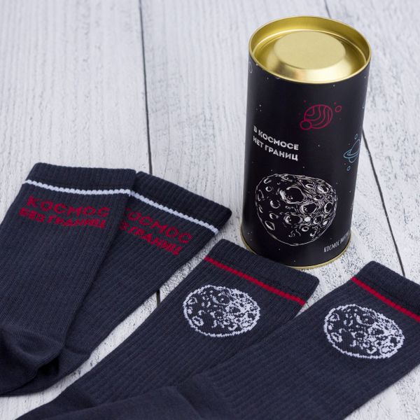 Носки Космос, в тубусе, 2 пары изображение 2