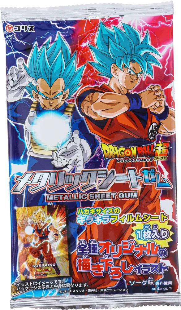 Жевательная резинка Coris - Dragon Ball Metal Sheet (жевачка+карточка)