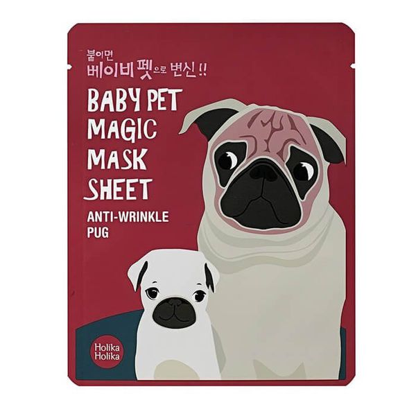 Маска для лица Holika Holika Baby Pet Magic Mask, мопс, тканевая
