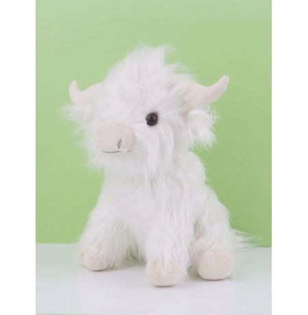 Мягкая игрушка Бык лохматый белый (Хайленд) 25 см изображение 2