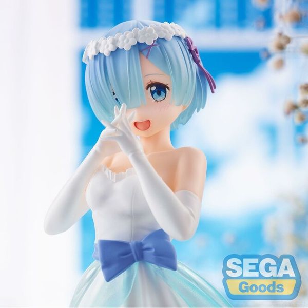 Фигурка Рем в свадебном платье - Жизнь с нуля (Re:Zero - Rem Wedding Dress Ver.) 22 см изображение 4