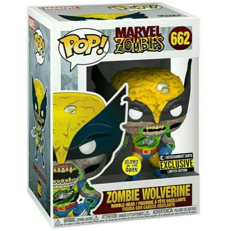 Фигурка Funko POP! Росомаха - Зомби Светится в темноте Эксклюзив (Zombie Wolverine EE Exclusive) изображение 2