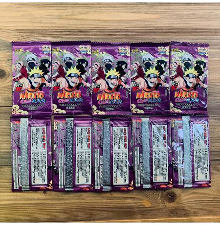 Коллекционные карточки Наруто Тир 2 Серия 6 (Naruto) Набор из 10 бустеров изображение 2