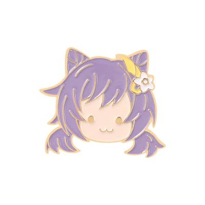 Значок Геншин Импакт - Кэ Цин (Genshin Impact) (пин металл) 2,5х2,8 см