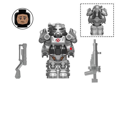 Мини-фигурка Fallout - Силовая броня T-60 (Kopf Blocks - T-60)