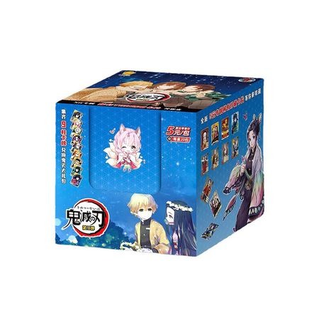Коллекционные карточки Demon Slayer Тир 3 Синий Бокс (Клинок рассекающий демонов) Dino изображение 2