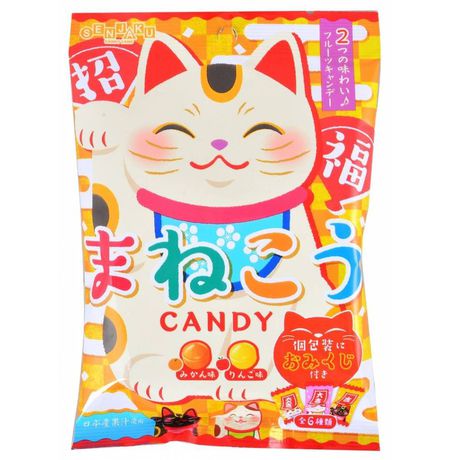 Леденцы SENJAKU фруктовые с мандарином и яблоком , 50 г