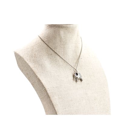 Кулон Слон оригами, серебро