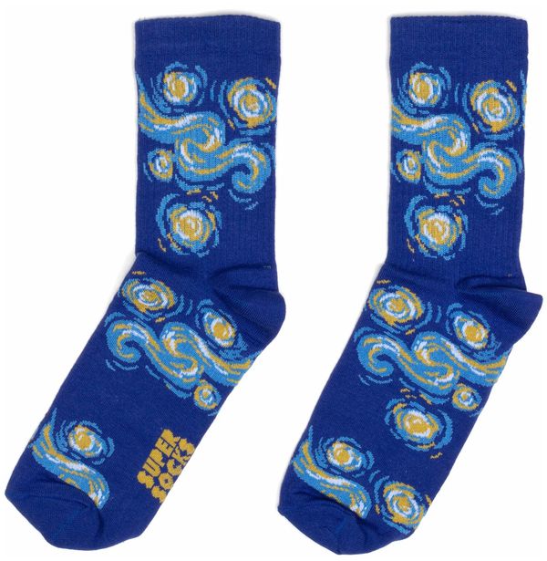 Носки SUPER SOCKS Звёздная Ночь - Ван Гог (размер 35-40)