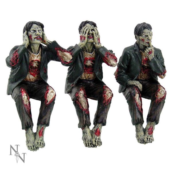 Статуэтка Зомби - Не вижу, не слышу, не говорю (See No, Hear No Speak No Evil Zombies)