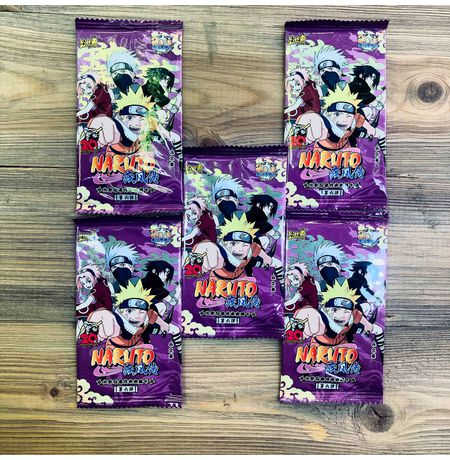 Коллекционные карточки Наруто Тир 2 Серия 6 (Naruto) Набор из 5 бустеров изображение 4