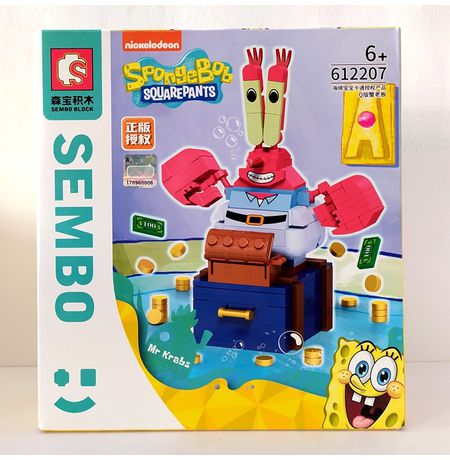 Сборный конструктор Sembo Block - Мистер Крабс (SpongeBob SquarePants)