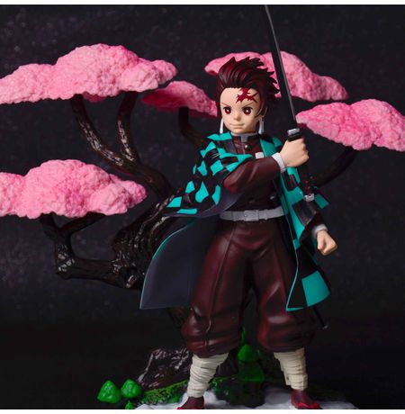 Фигурка Клинок рассекающий демонов - Танджиро Камадо и сакура (Demon Slayer Kimetsu no Yaiba) изображение 2
