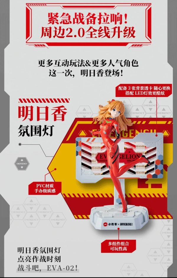Фигурка Евангелион - Аска с экраном (Pizza Hut x EVANGELION) 20 см лицензия изображение 2