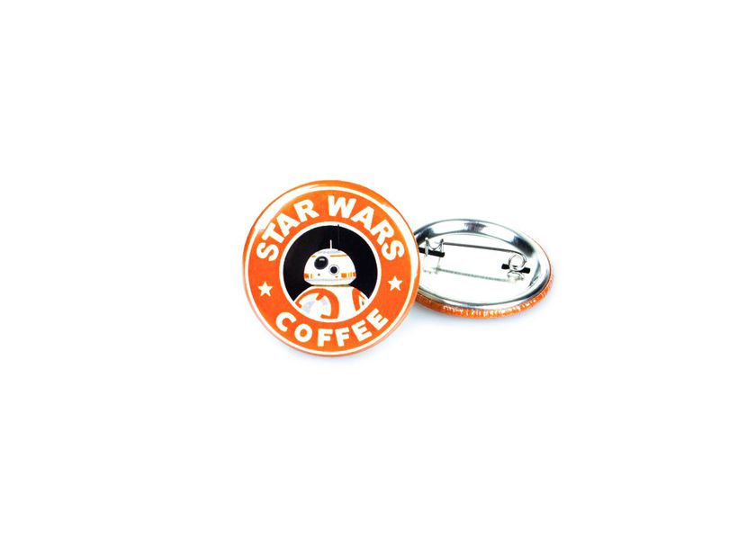 Значок Звездные Войны - Star Wars Coffee, BB-8