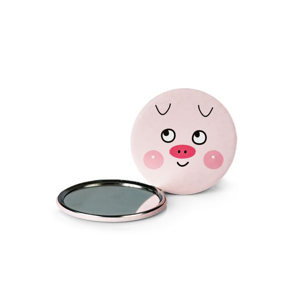 Зеркало Свинка мордочка, карманное