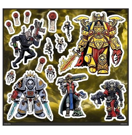 Стикеры Warhammer - Империум наклейки One love