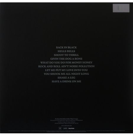 Виниловая пластинка AC/DC – Back In Black (RE, RM) изображение 2