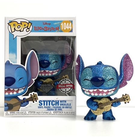 Фигурка Funko POP! Стич с укулеле, с блестками (Stitch) Special Edition Diamond Collection