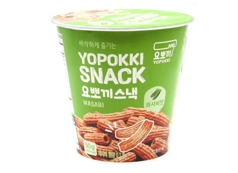 Рисовые снеки Yopokki со вкусом васаби 50г