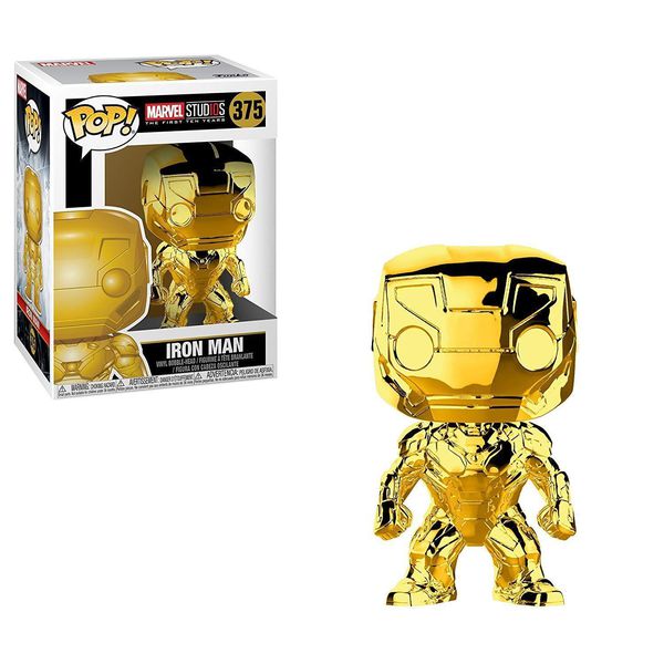 Фигурка-башкотряс Funko POP! Железный Человек - золотой (Iron Man Gold - Marvel Studios 10)