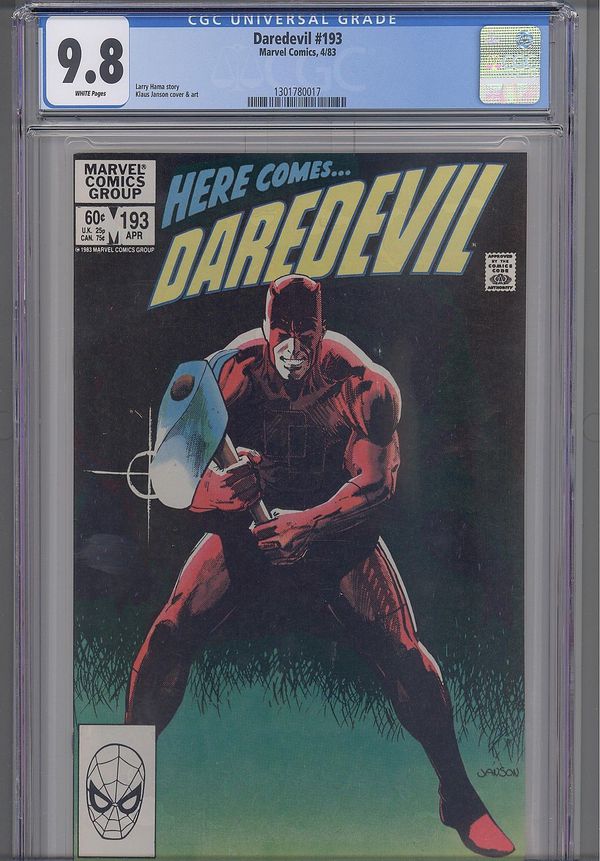 Daredevil #193 с сертификатом CGC 9.8