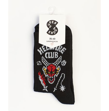Носки SUPER SOCKS Hellfire Club черные (размер 35-40) изображение 2
