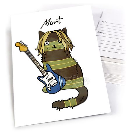 Почтовая открытка Кот - Мурт Let's Cat