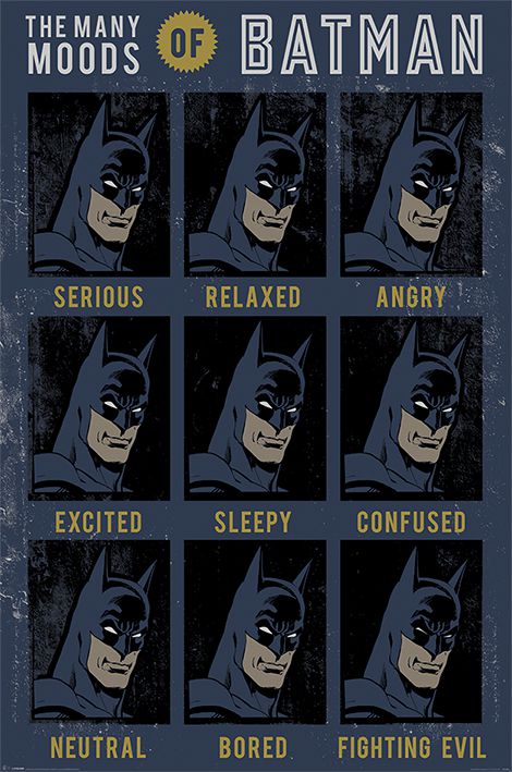 Постер Бэтмен: The Many Moods 61х91  см