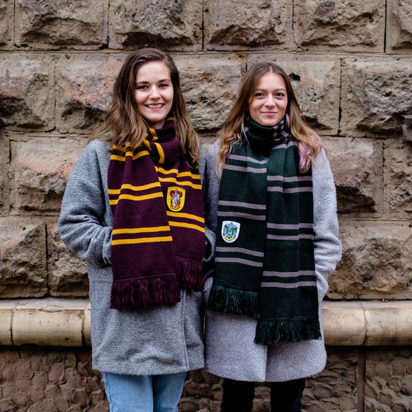 Шарф Гарри Поттер Слизерин (Harry Potter: Slytherin) с узкими полосками изображение 3