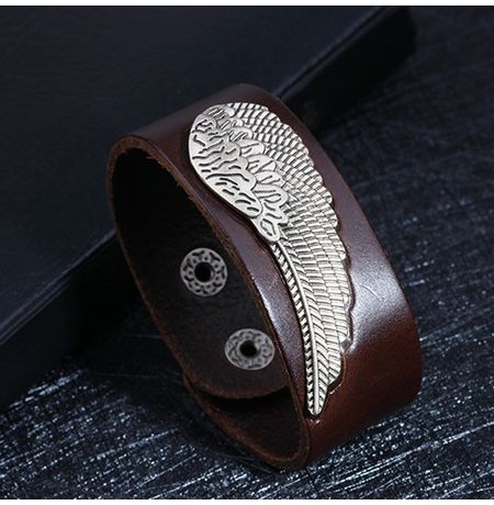 Браслет Крыло, коричневый изображение 2