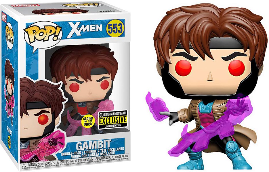 Фигурка Funko POP! Гамбит - Светится в темноте Эксклюзив (Gambit EE Exclusive GITD) изображение 2