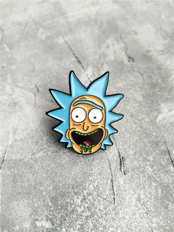 Значок Рик и Морти - Голова Рика (Rick and Morty)