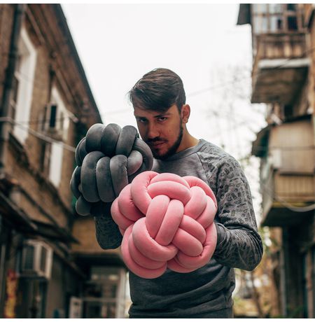 Подушка антистресс Клубок розовый изображение 2