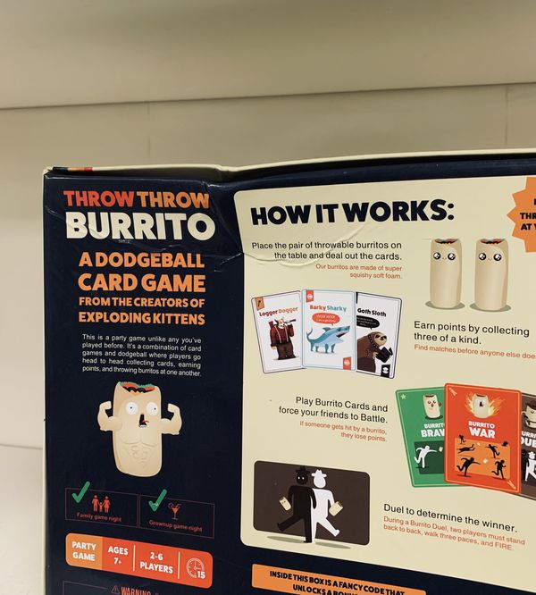 Настольная игра Throw Throw Burrito УЦЕНКА изображение 2
