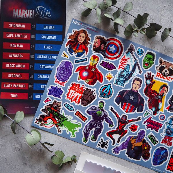 Стикеры Мстители: Финал (Avengers) наклейки NKS изображение 2