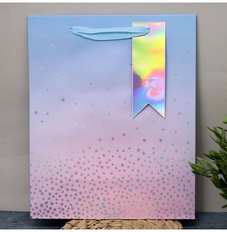 Пакет с блестками Sequins 32х26х12 см