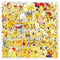 Стикеры Пикачу (Pikachu - Покемоны) в ассортименте 60 шт