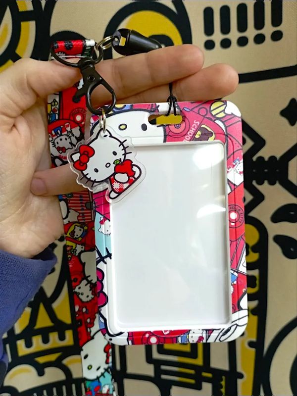 Картхолдер Hello Kitty, пластик 11х6,8 см, 48 см изображение 3