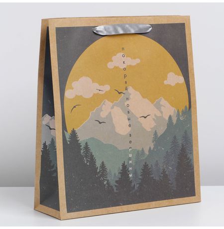 Пакет Покоряй новые вершины 26 х 30 х 9 см