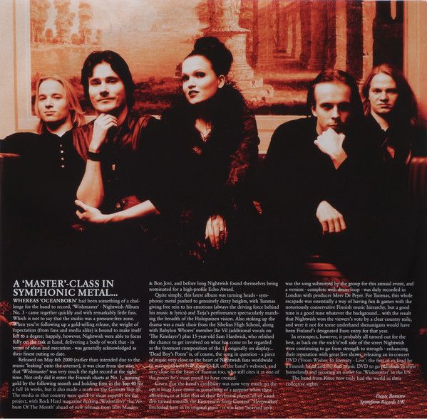Виниловая пластинка Nightwish – Wishmaster изображение 3