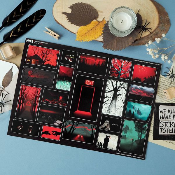 Наклейки Затмение стикеры NKS