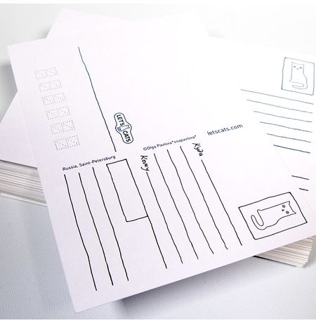 Почтовая открытка Очень много котиков Let's Cat изображение 2