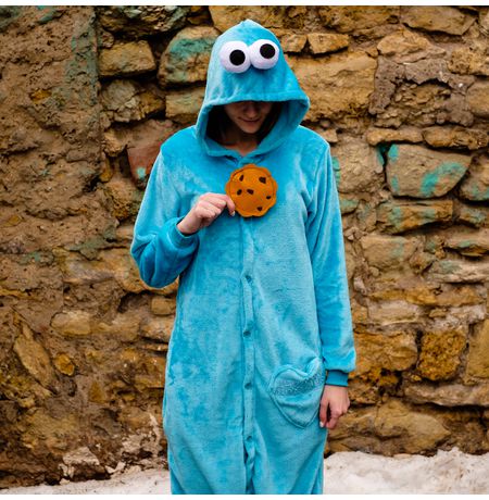 Пижама кигуруми Коржик (Cookie Monster)