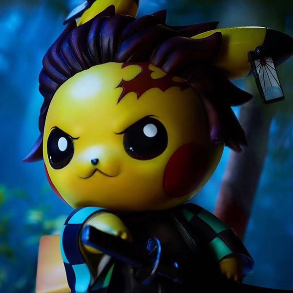 Фигурка Клинок рассекающий демонов - Пикачу Танджиро (Pikachu Tanjiro -  Demon Slayer) 13 cм изображение 2