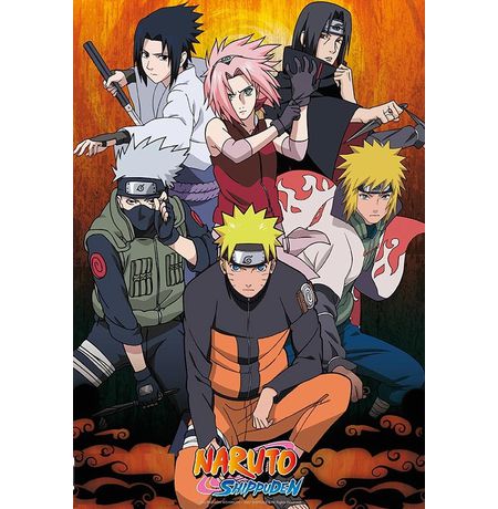 Постер Наруто (Naruto) 98x68 см