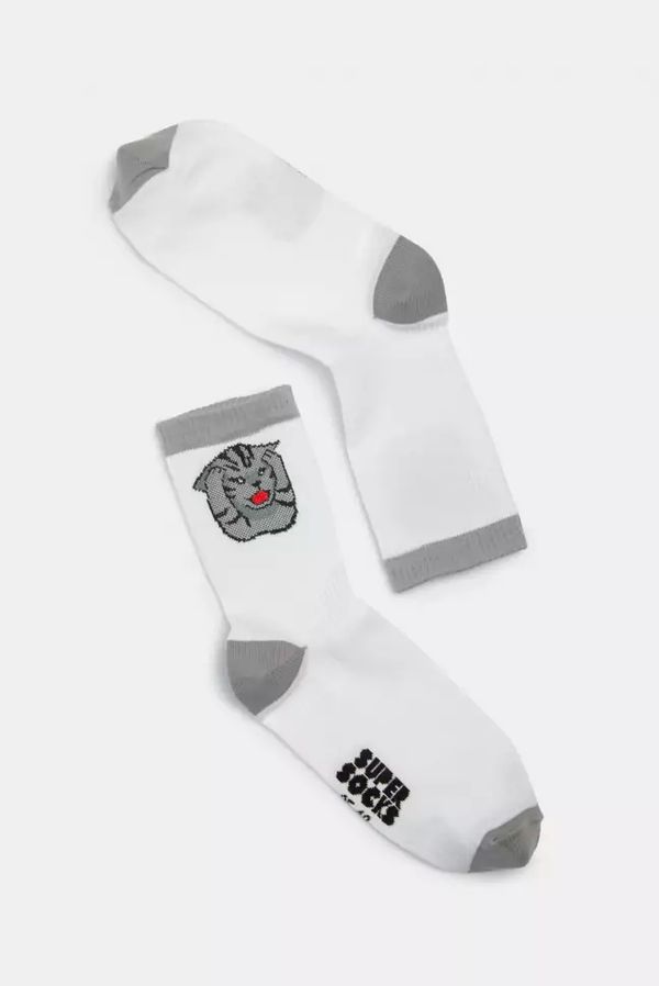 Носки SUPER SOCKS Мем кот О-э-ааа (размер 40-45)