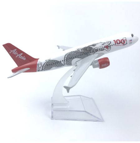 Металлическая модель самолета Airbus 320 Air Asian Tang Dynasty